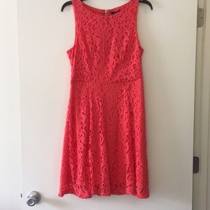 Bright orange Lacey fit&flare dress - Size 8 - NWT